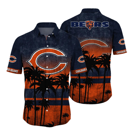 Chicago Bears Hawaii Shirt Short Style Hot Trending Summer, NFL Hawaiian Shirt Moonbestprint