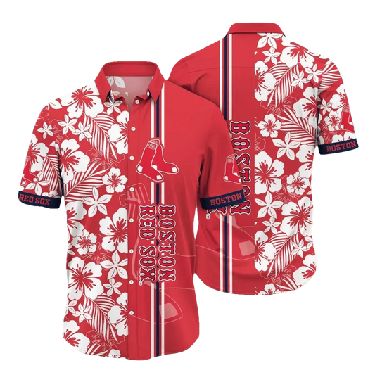 Boston Red Sox MLB Flower Aloha Hawaiian Shirt 13, MLB Hawaiian Shirt Moonbestprint