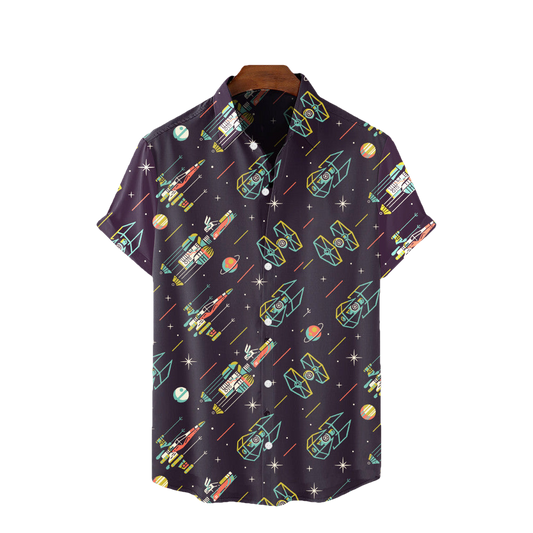 Spaceship Hawaiian Shirt SW-10023 - Moonbestprint