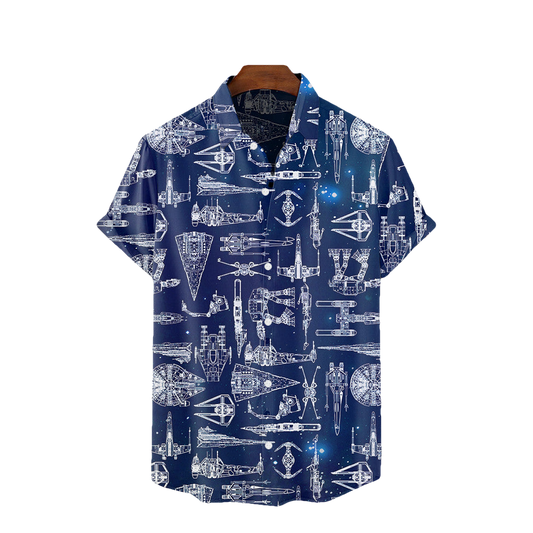 Spaceship Hawaiian Shirt SW-10024 - Moonbestprint