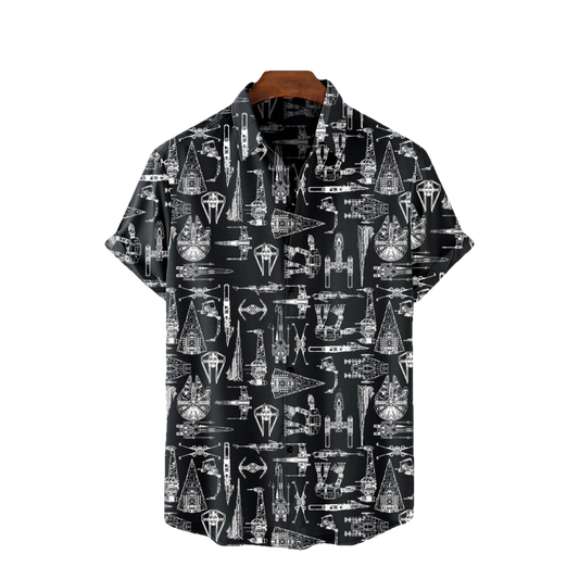 Spaceship Hawaiian Shirt SW-10017 - Moonbestprint