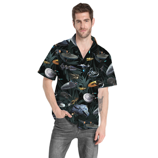 Star Trek 3D Spaceship Hawaiian Shirt - Moonbestprint