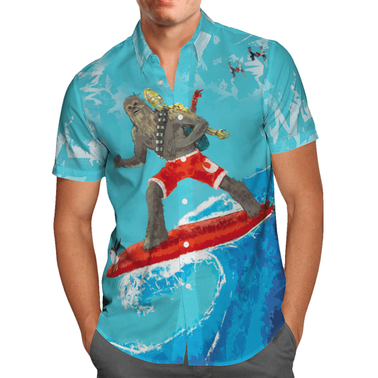 Chewie Surfing Hawaii Shirt - Moonbestprint