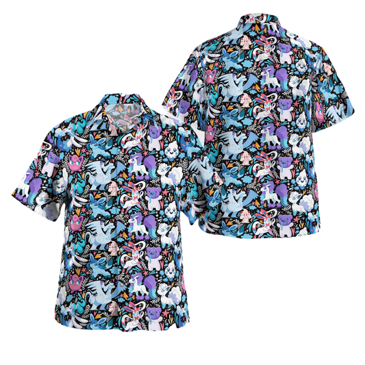 Tropical Ice Pokemon Hawaiian Shirt - Moonbestprint