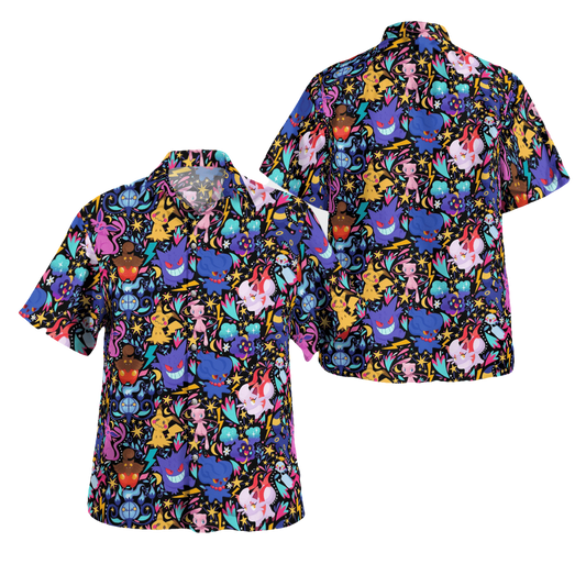 Tropical Ghost Pokemon Hawaiian Shirt - Moonbestprint