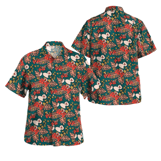 Tropical Floral Pokemon Hawaiian Shirt - Moonbestprint