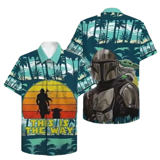 This Is The Way Palm Tree Star Wars Hawaiian Shirt - Moonbestprint