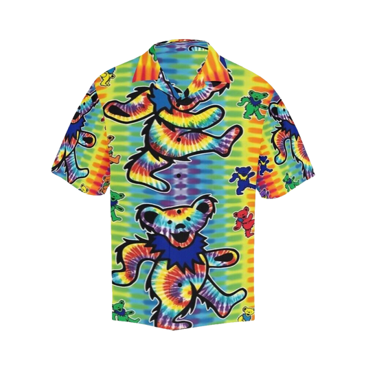 Tie-Dye Dancing Bears Grateful Dead Hawaiian Shirt - Moonbestprint