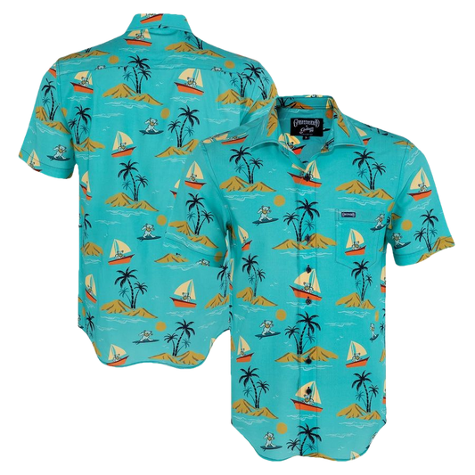 The Grateful Dead Sailboats & Bears Hawaiian Shirt - Moonbestprint