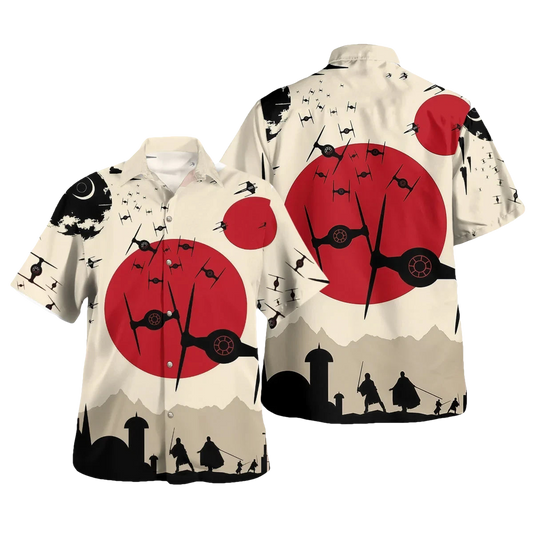 TIE Fighter Rising Star Wars Hawaiian Shirt - Moonbestprint