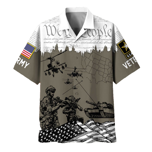 Proudly Served US Veterans Hawaiian Shirt - Moonbestprint