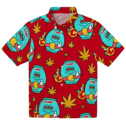 Calgary Flames Hawaiian Shirt - Chill Vibe - Moonbestprint