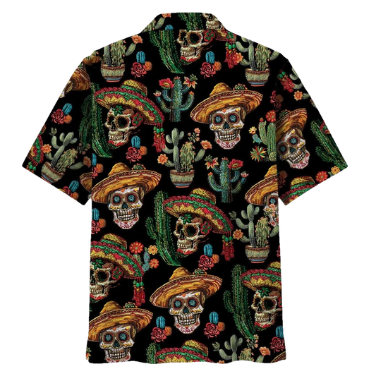 Cactus Skull Hawaiian Shirt - Moonbestprint
