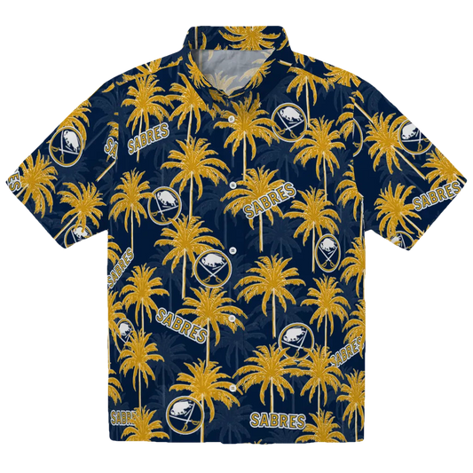 Buffalo Sabres Hawaiian Shirt - Palm Tree Motif - Moonbestprint