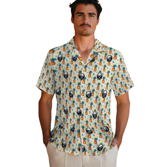 Buffalo Sabres Hawaiian Shirt - Pineapple Delight - Moonbestprint