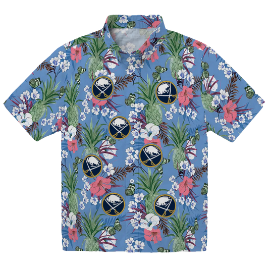Buffalo Sabres Hawaiian Shirt - Pineapple Bouquet - Moonbestprint