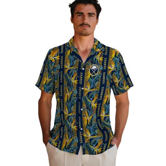 Buffalo Sabres Hawaiian Shirt - Paradise Vines - Moonbestprint