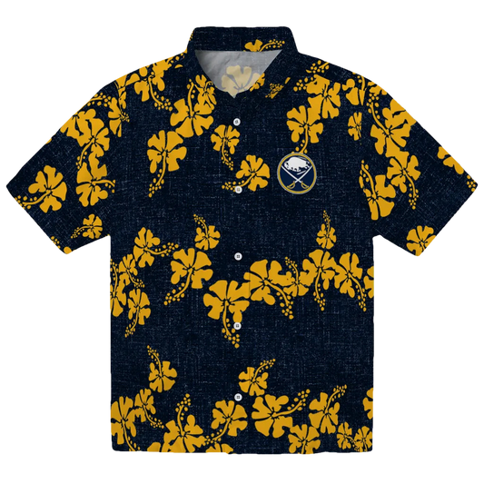 Buffalo Sabres Hawaiian Shirt - 50th State Flower - Moonbestprint