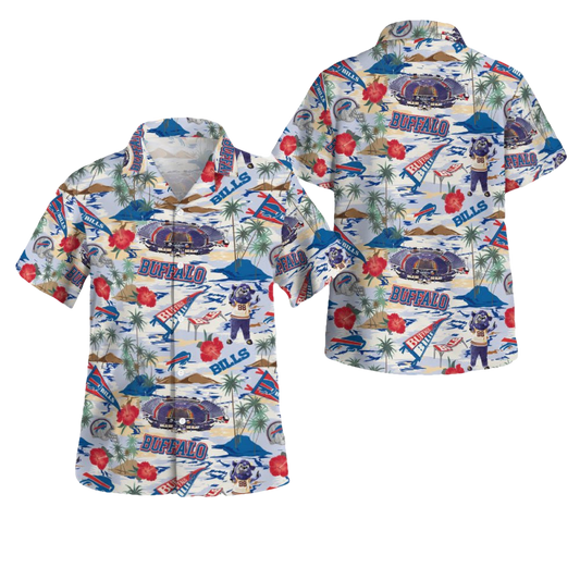 Buffalo Bills Thematic Stadium Hawaiian Shirt - Moonbestprint