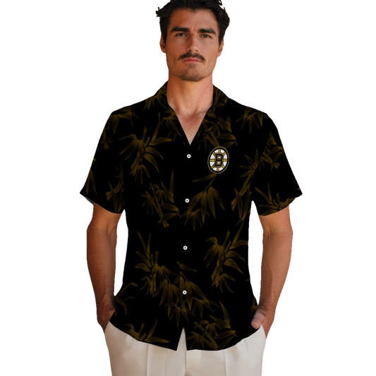 Boston Bruins Hawaiian Shirt - Bamboo Branches - Moonbestprint