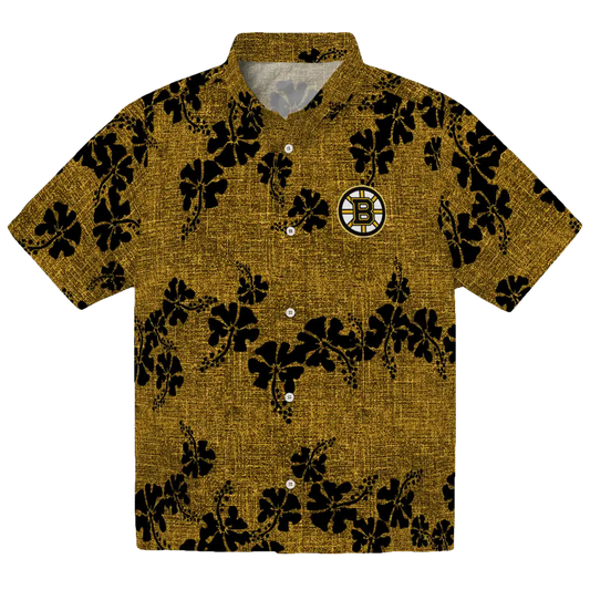 Boston Bruins Hawaiian Shirt - 50th State Flower - Moonbestprint