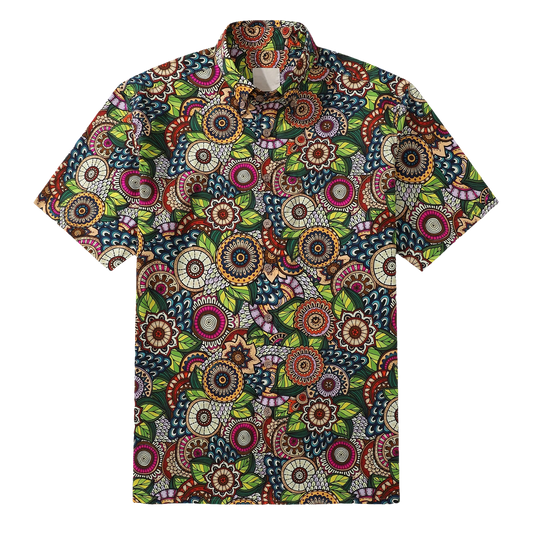 Bohemian Florals Hawaiian Shirt - Moonbestprint
