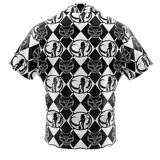 Black Ranger Pattern Power Rangers Hawaiian Shirt - Moonbestprint