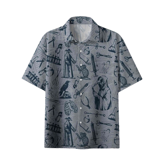 Black Death Hawaiian Shirt - Moonbestprint