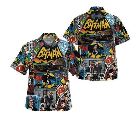Batman Superheroes Characters Lovers Hawaiian Shirt - Moonbestprint