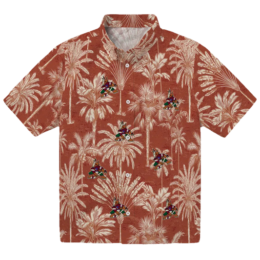 Arizona Coyotes Hawaiian Shirt - Vintage Palm Tree - Moonbestprint