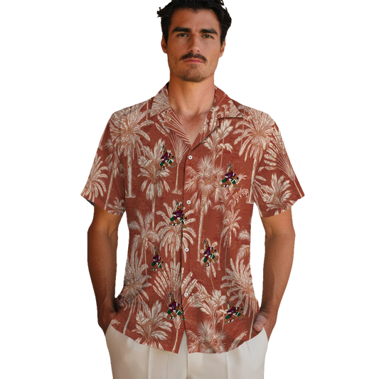 Arizona Coyotes Hawaiian Shirt - Vintage Palm Tree - Moonbestprint