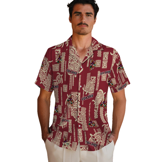 Arizona Coyotes Hawaiian Shirt - Turtle Lines - Moonbestprint