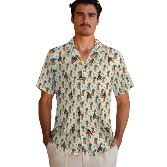 Arizona Coyotes Hawaiian Shirt - Pineapple Delight - Moonbestprint