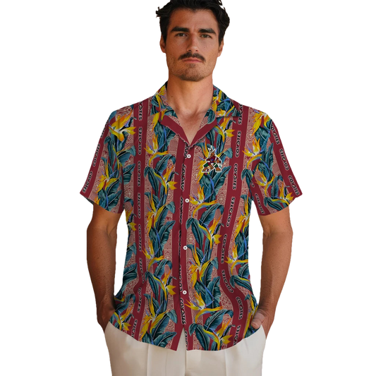 Arizona Coyotes Hawaiian Shirt - Paradise Vines - Moonbestprint