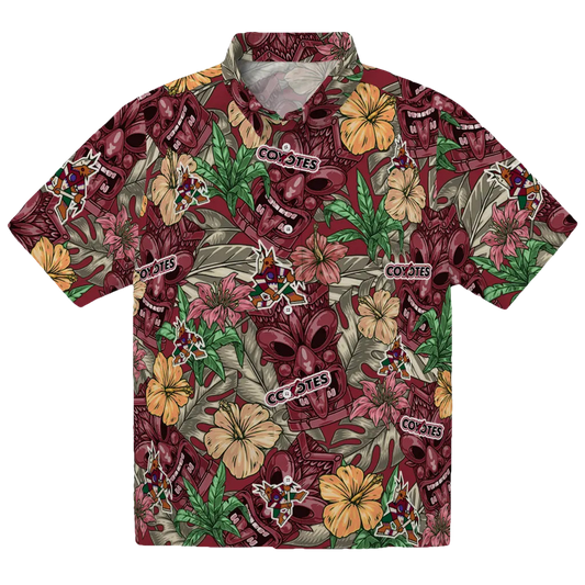 Arizona Coyotes Hawaiian Shirt - Hibiscus Tiki Jungle - Moonbestprint