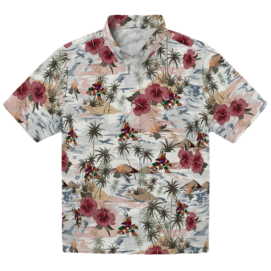 Arizona Coyotes Hawaiian Shirt - Hibiscus Seaside - Moonbestprint