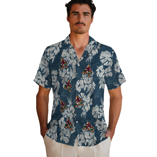 Arizona Coyotes Hawaiian Shirt - Hibiscus Flowers - Moonbestprint