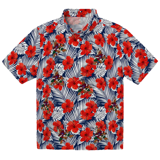 Arizona Coyotes Hawaiian Shirt - Hibiscus Fiesta - Moonbestprint