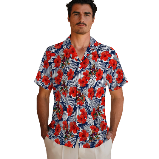Arizona Coyotes Hawaiian Shirt - Hibiscus Fiesta - Moonbestprint