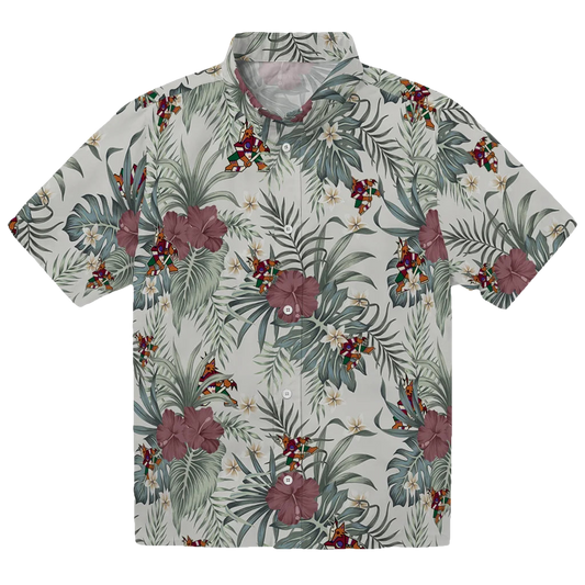 Arizona Coyotes Hawaiian Shirt - Hibiscus Designs - Moonbestprint