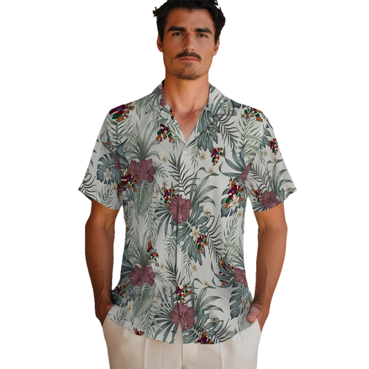 Arizona Coyotes Hawaiian Shirt - Hibiscus Designs - Moonbestprint