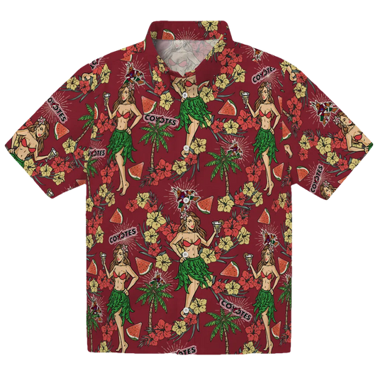 Arizona Coyotes Hawaiian Shirt - Hawaiian Girls Design - Moonbestprint