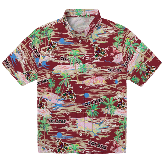 Arizona Coyotes Hawaiian Shirt - Hawaii Island - Moonbestprint