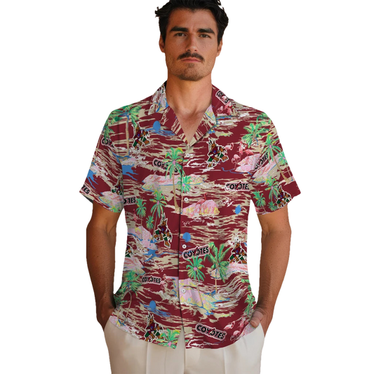 Arizona Coyotes Hawaiian Shirt - Hawaii Island - Moonbestprint