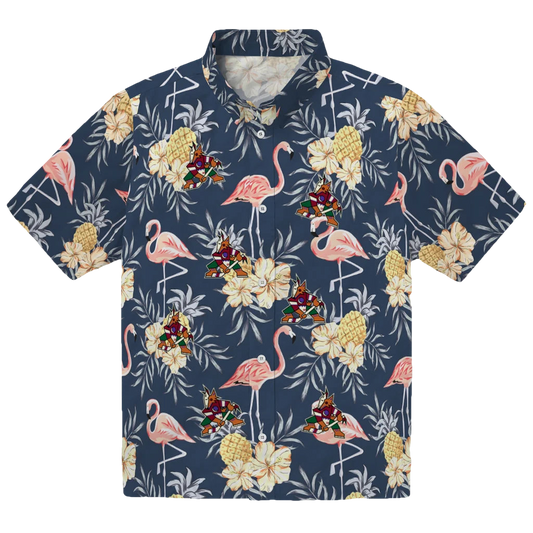 Arizona Coyotes Hawaiian Shirt - Flamingo Hibiscus - Moonbestprint