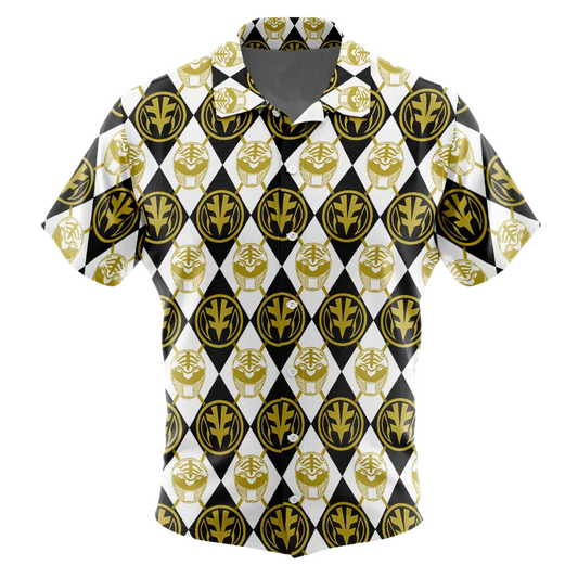 Argyle White Ranger Power Rangers Hawaiian Shirt - Moonbestprint