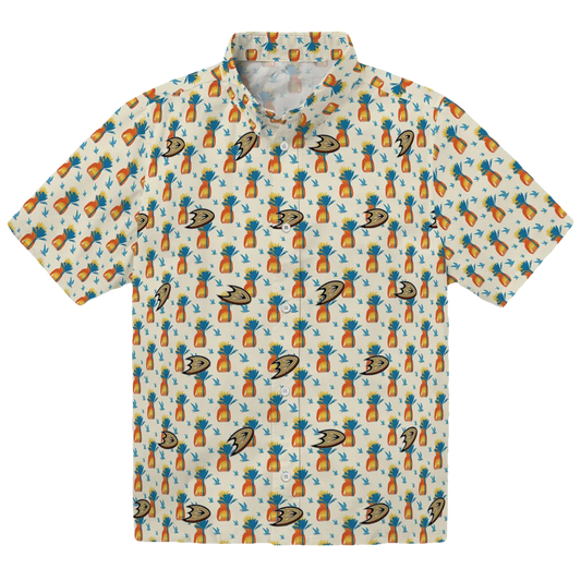Anaheim Ducks Hawaiian Shirt - Pineapple Delight - Moonbestprint