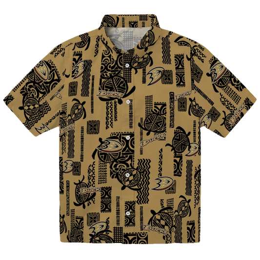 Anaheim Ducks Hawaiian Shirt - Turtle Lines - Moonbestprint