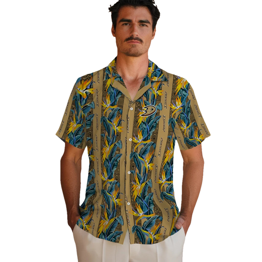 Anaheim Ducks Hawaiian Shirt - Paradise Vines - Moonbestprint