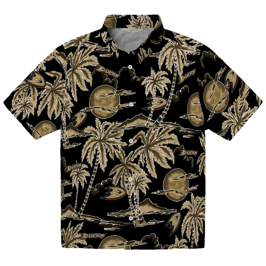 Anaheim Ducks Hawaiian Shirt - Palm Sunset - Moonbestprint